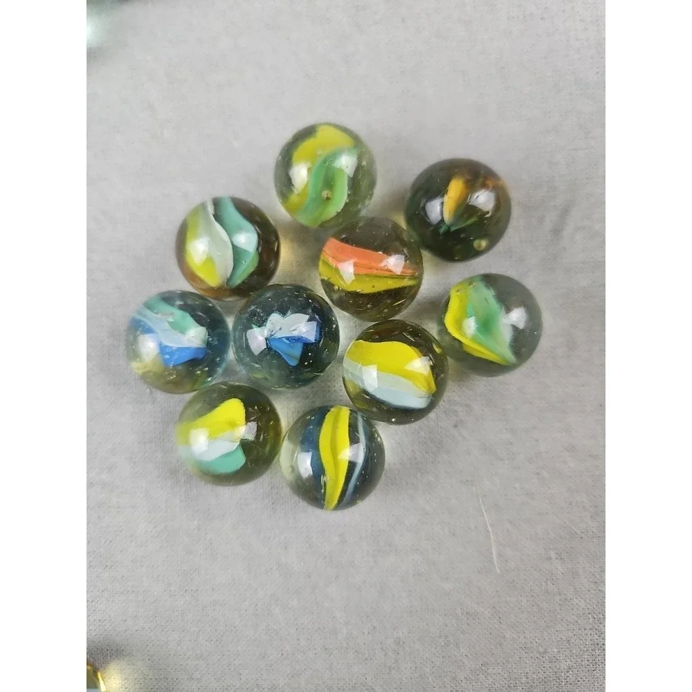 🔥Vintage Lot Of‎ 141 Cats Eye Swirl Marbles